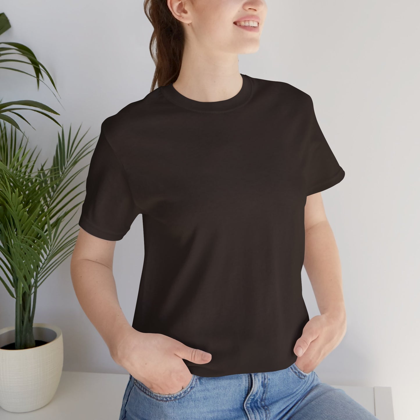 Unisex Crewneck Tee In Brown