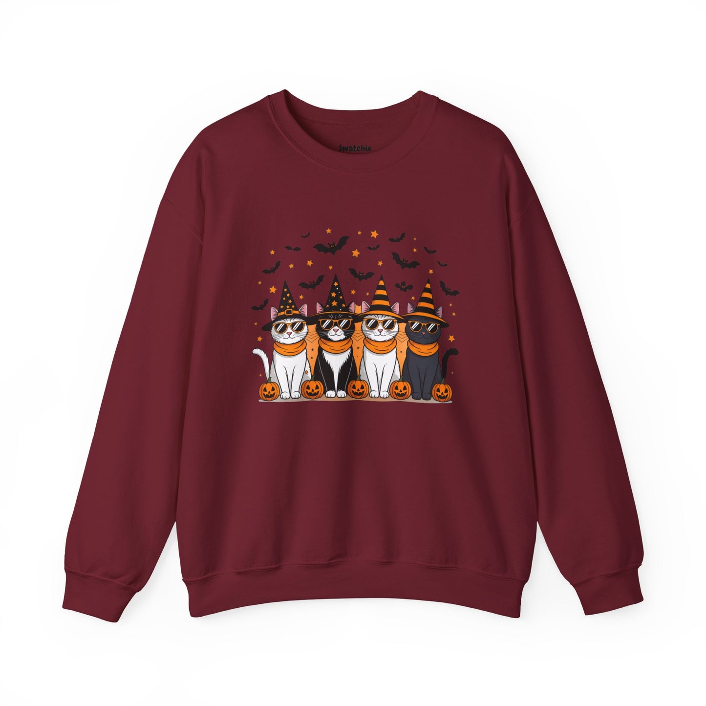 Halloween Cats Unisex Crewneck Sweatshirt