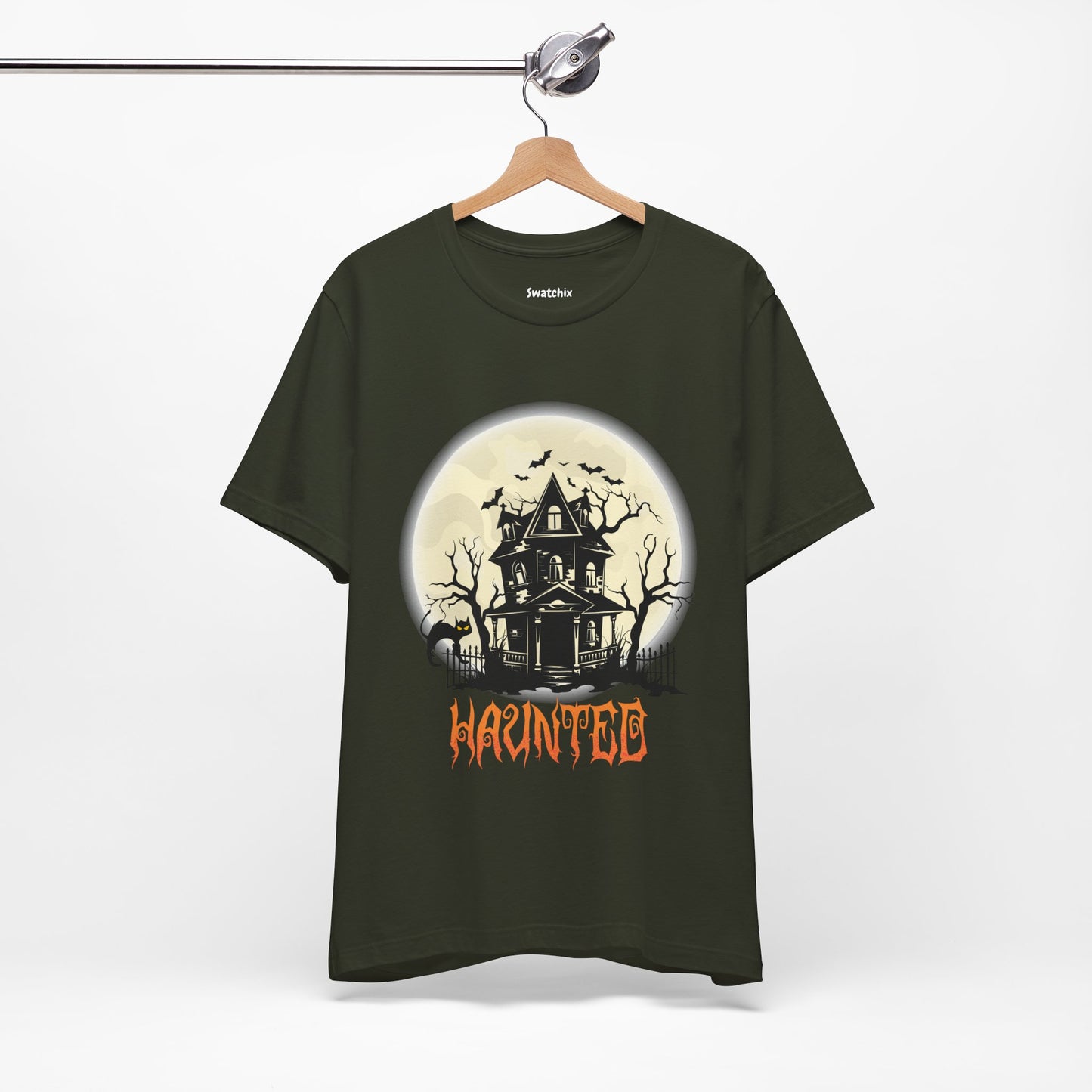 Halloween Haunted Mansion Unisex Crewneck Tee