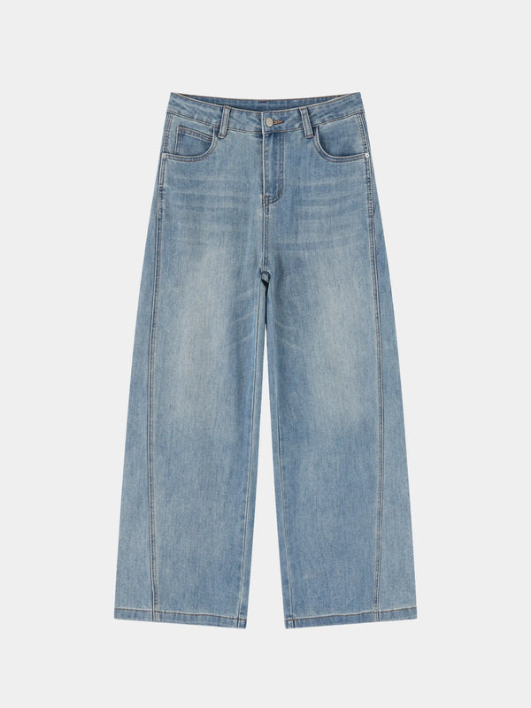 Women’s Vintage Wash High Rise Wide Leg Jeans