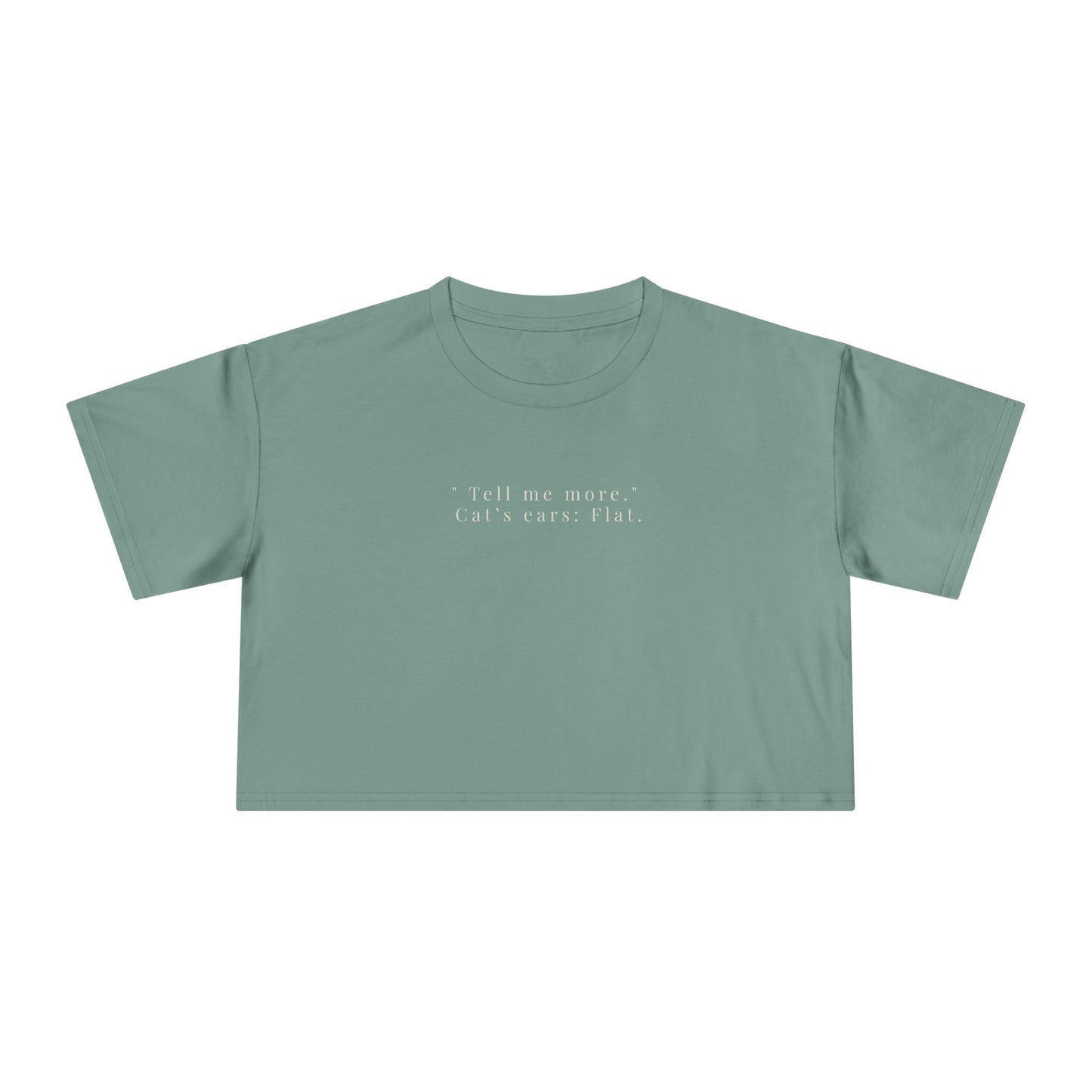 Tell Me Cropped Tee