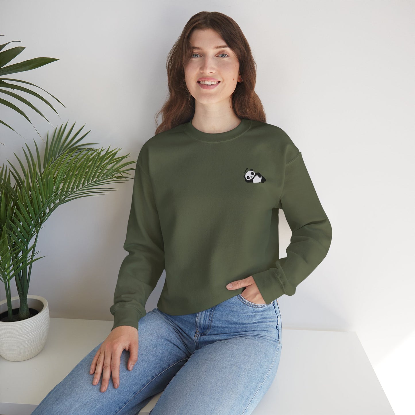 Cute Panda Unisex Crewneck Sweatshirt
