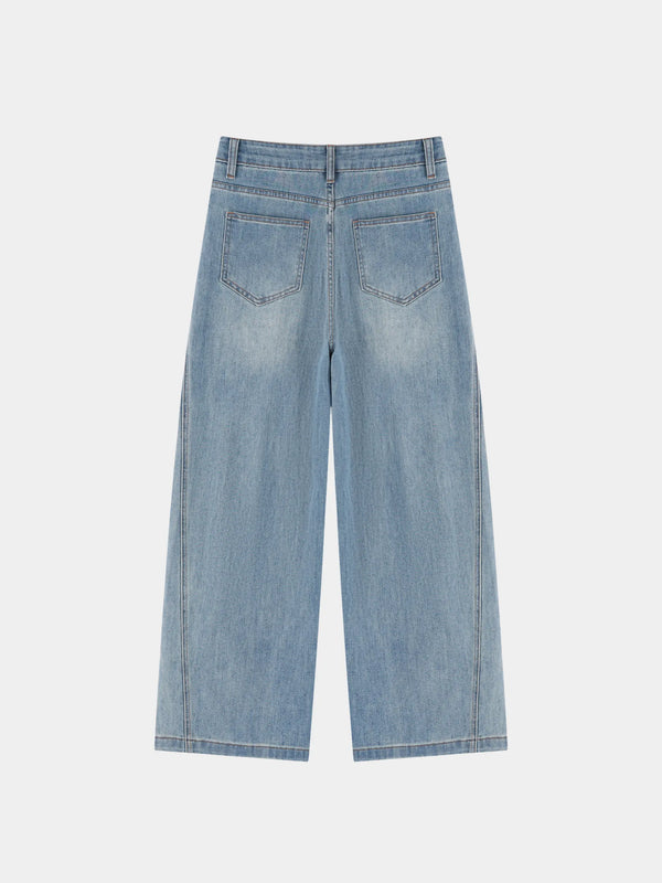 Women’s Vintage Wash High Rise Wide Leg Jeans