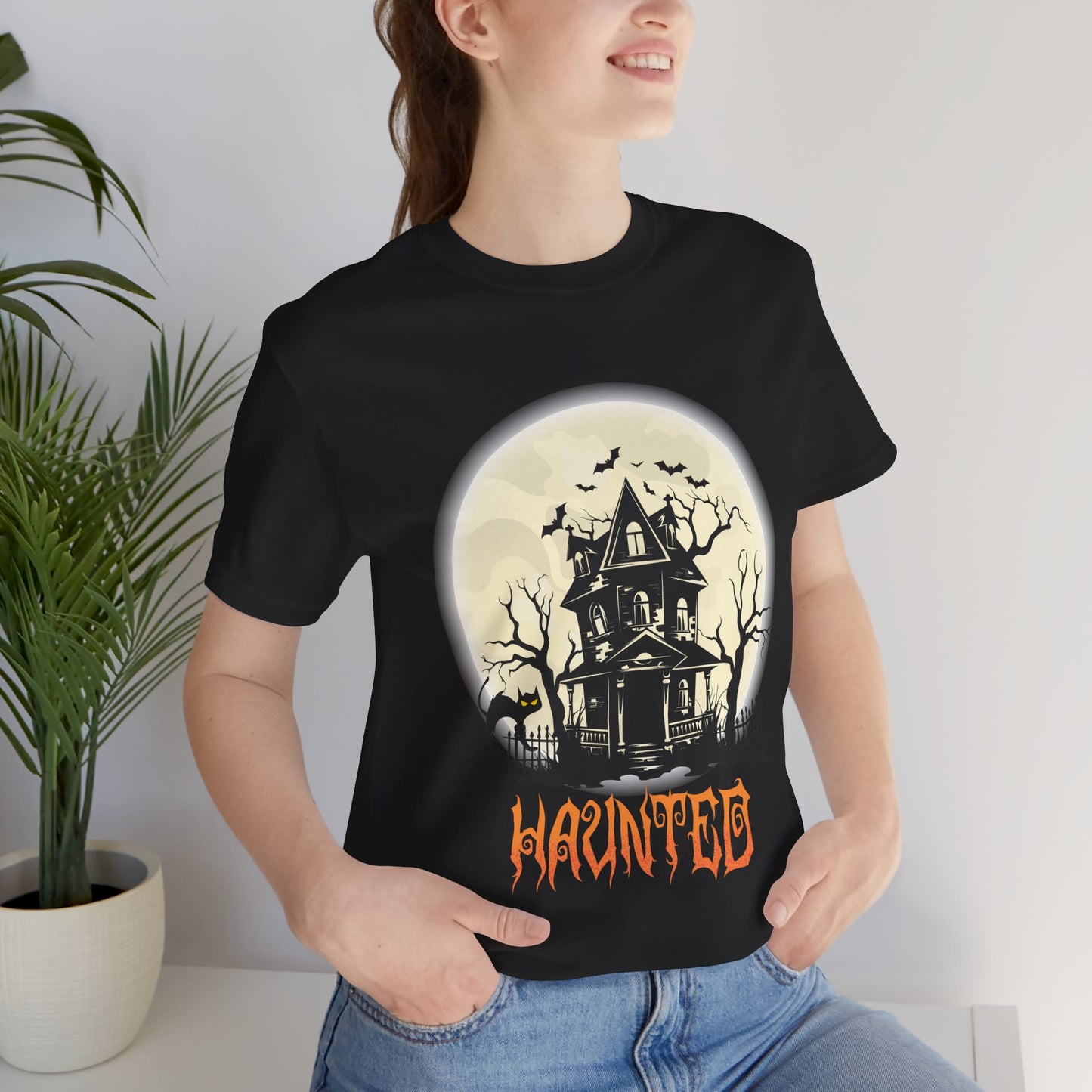 Halloween Haunted Mansion Unisex Crewneck Tee