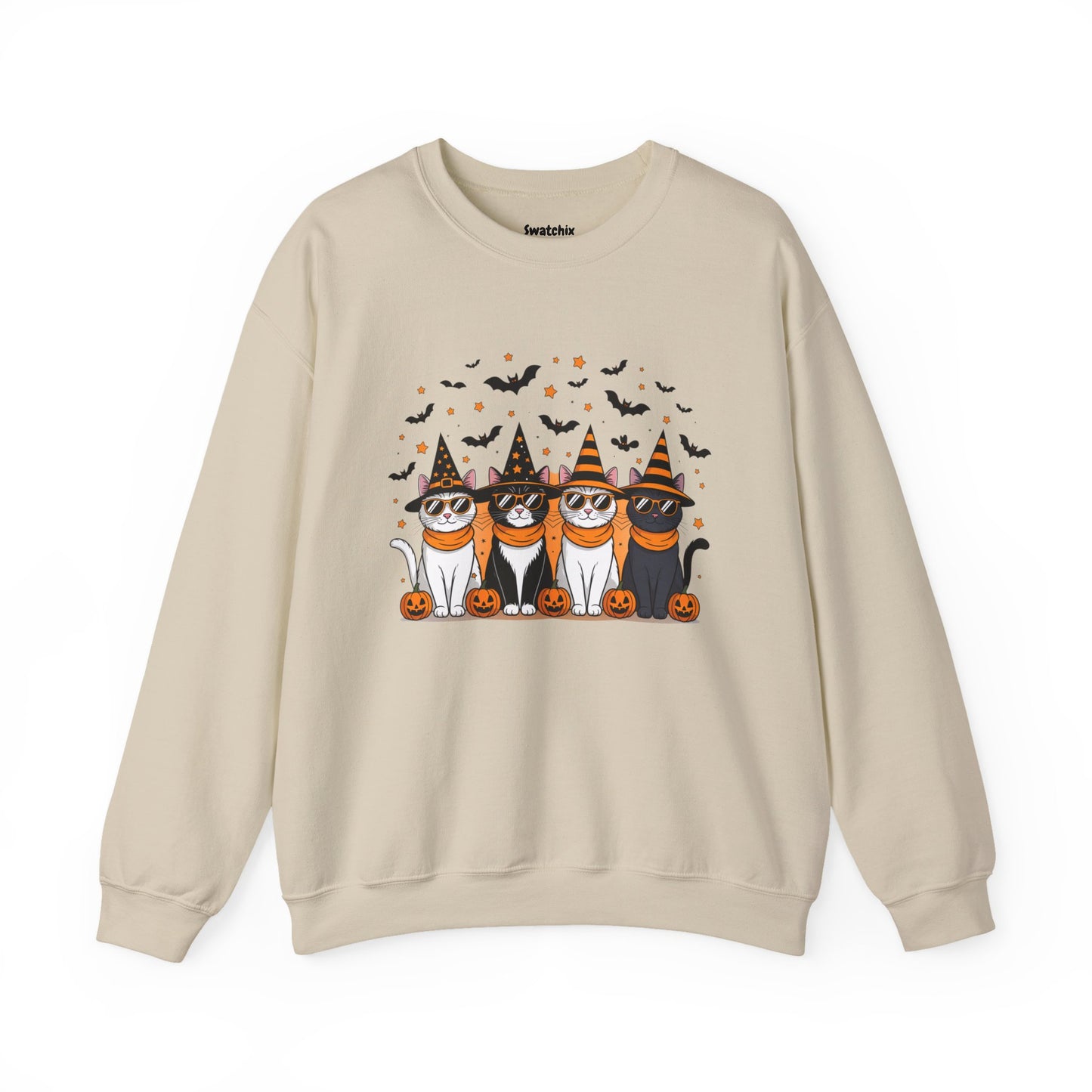 Halloween Cats Unisex Crewneck Sweatshirt