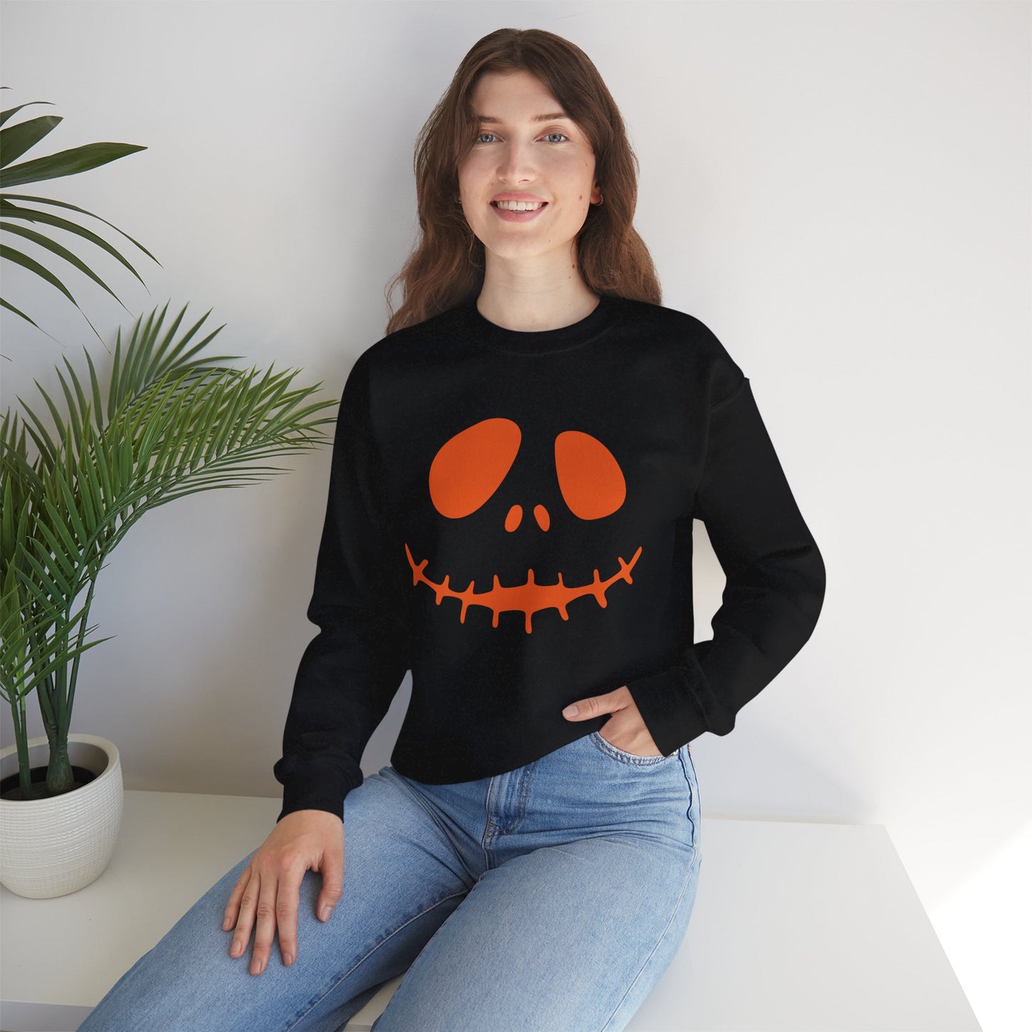 Spooky Jack Unisex Crewneck Sweatshirt