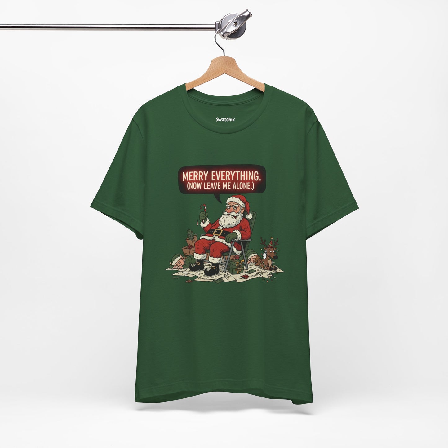 Grumpy Santa Unisex Crewneck Tee