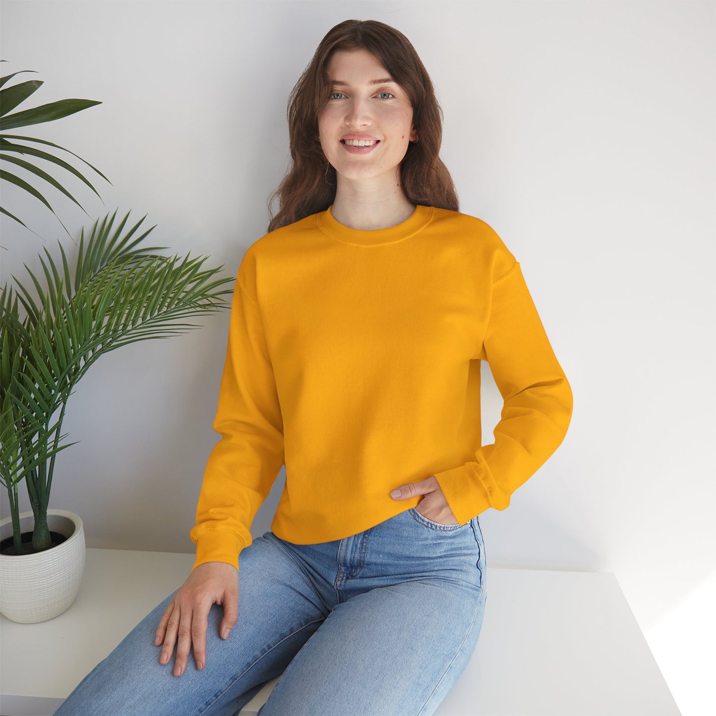 Unisex Crewneck Sweatshirt In Gold