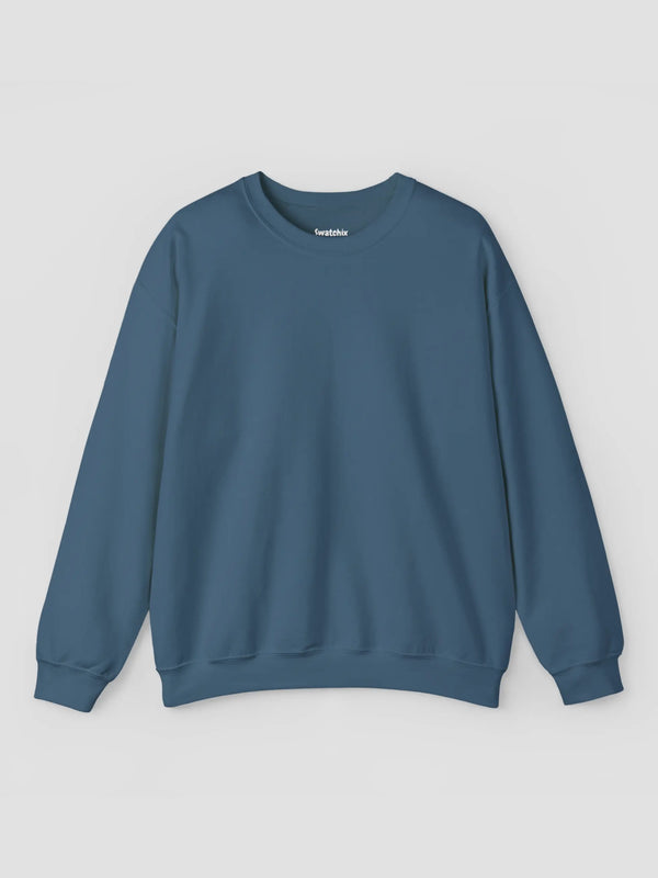 Crewneck Sweatshirt In Indigo Blue