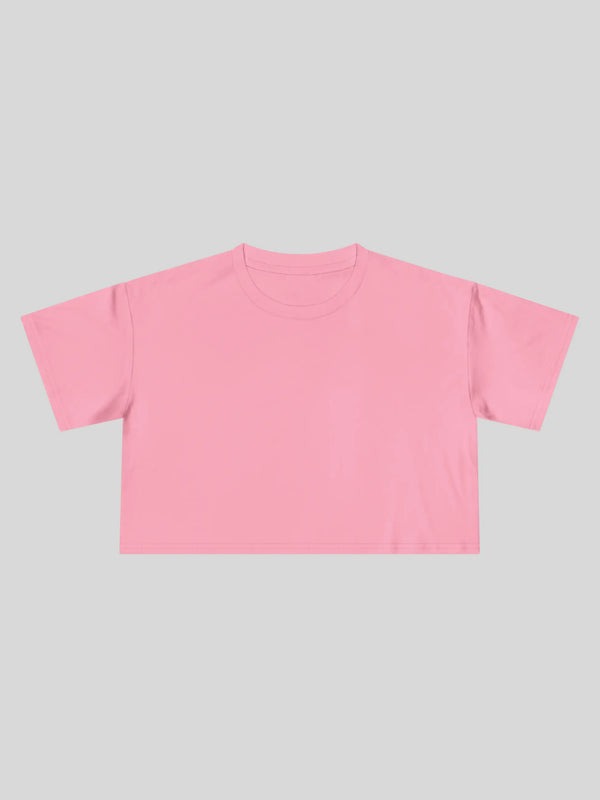 Crop Tee In Bubblegum