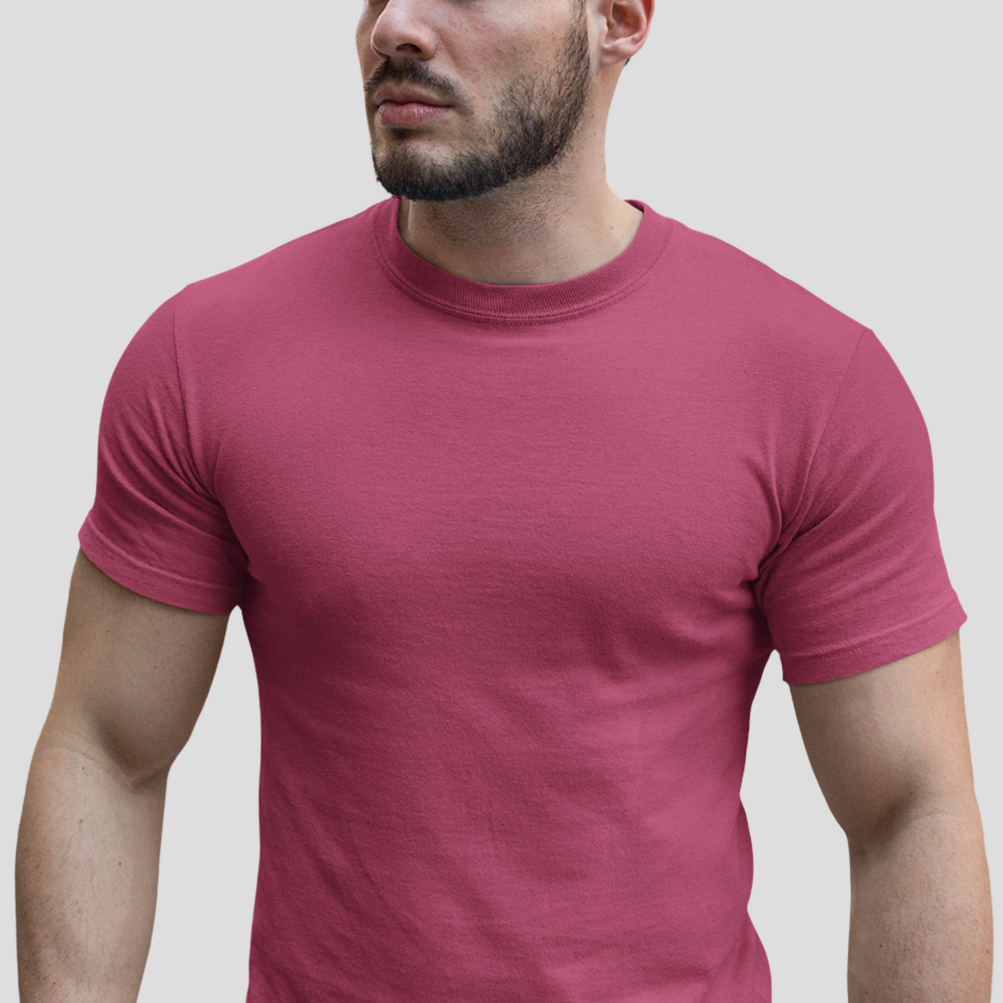 Unisex Crewneck Tee In Berry