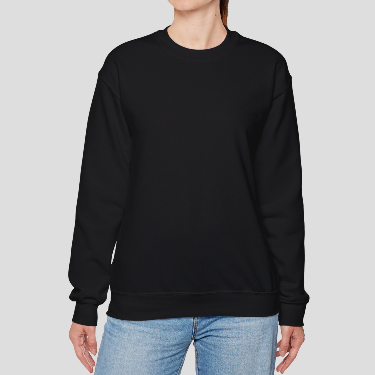 Unisex Crewneck Sweatshirt In Black