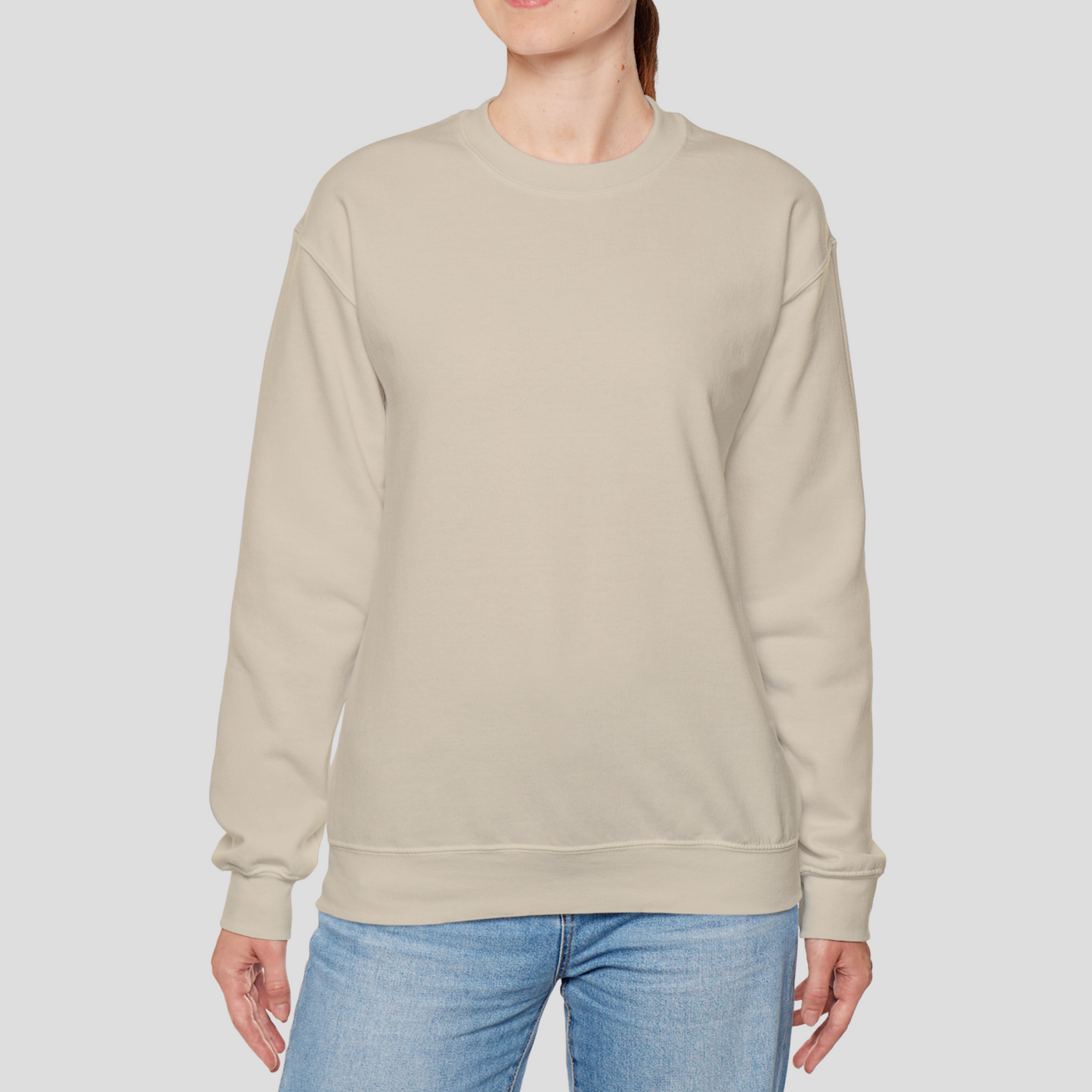 Unisex Crewneck Sweatshirt In Sand