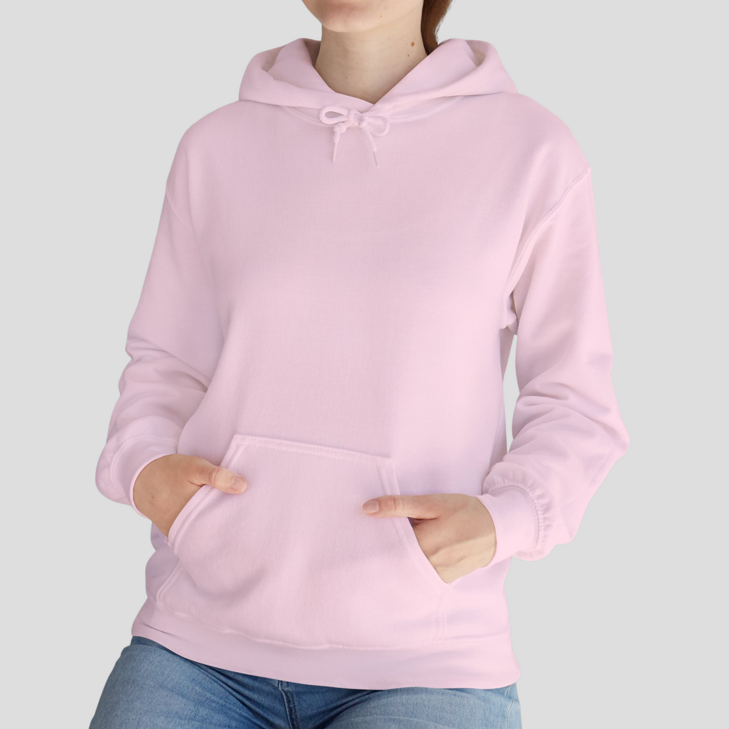 Unisex Hoodie In Light Pink