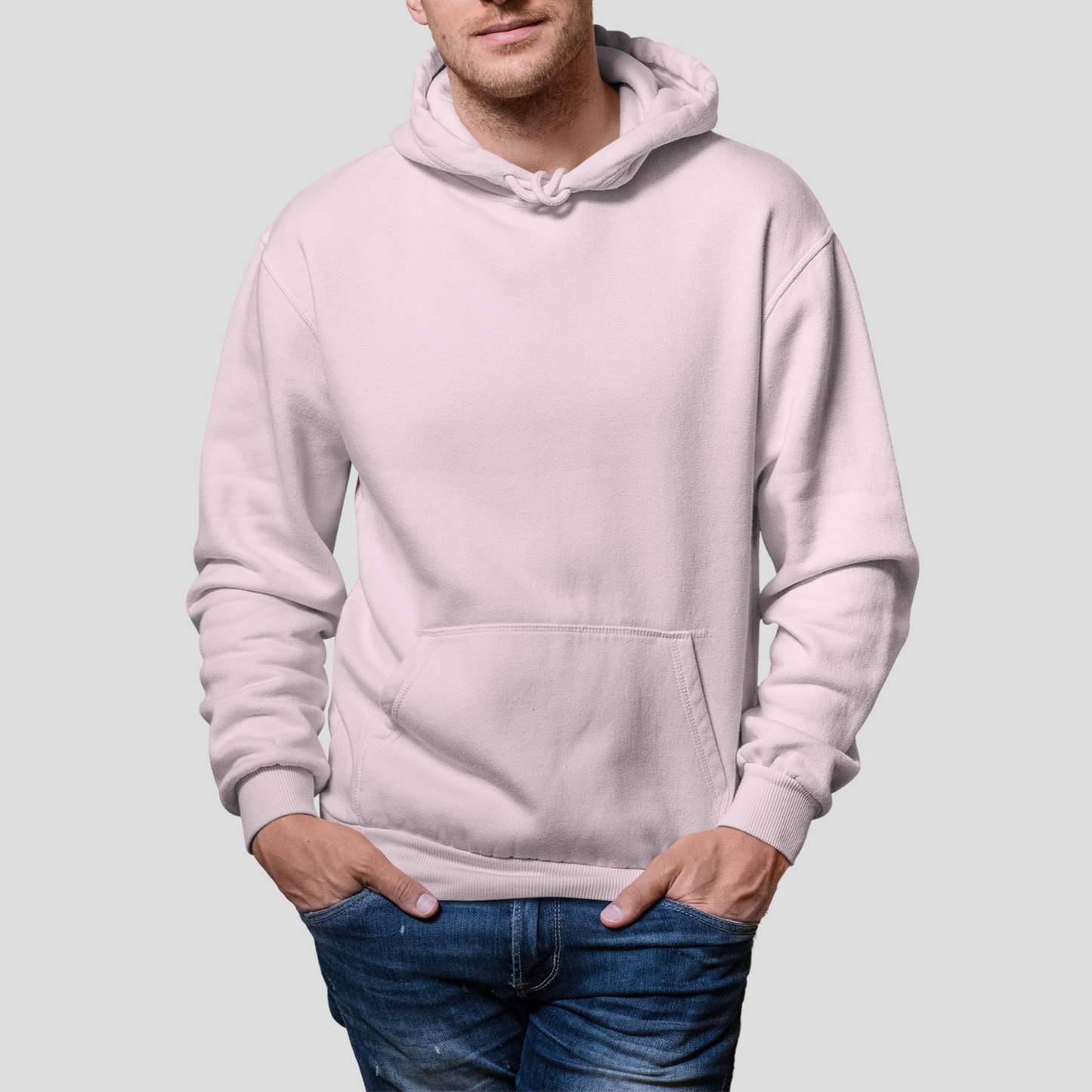 Unisex Hoodie In Light Pink