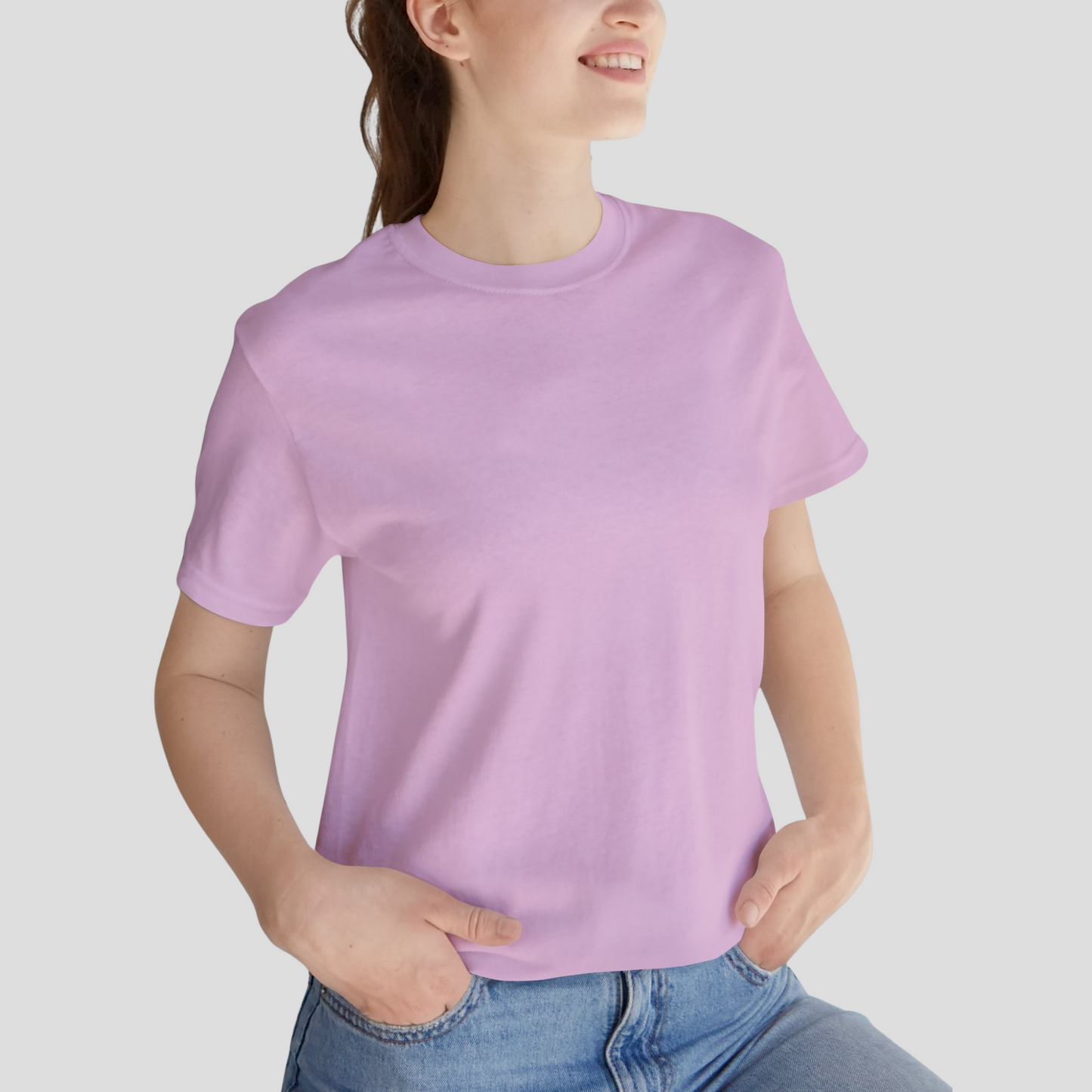 Unisex Crewneck Tee In Lilac
