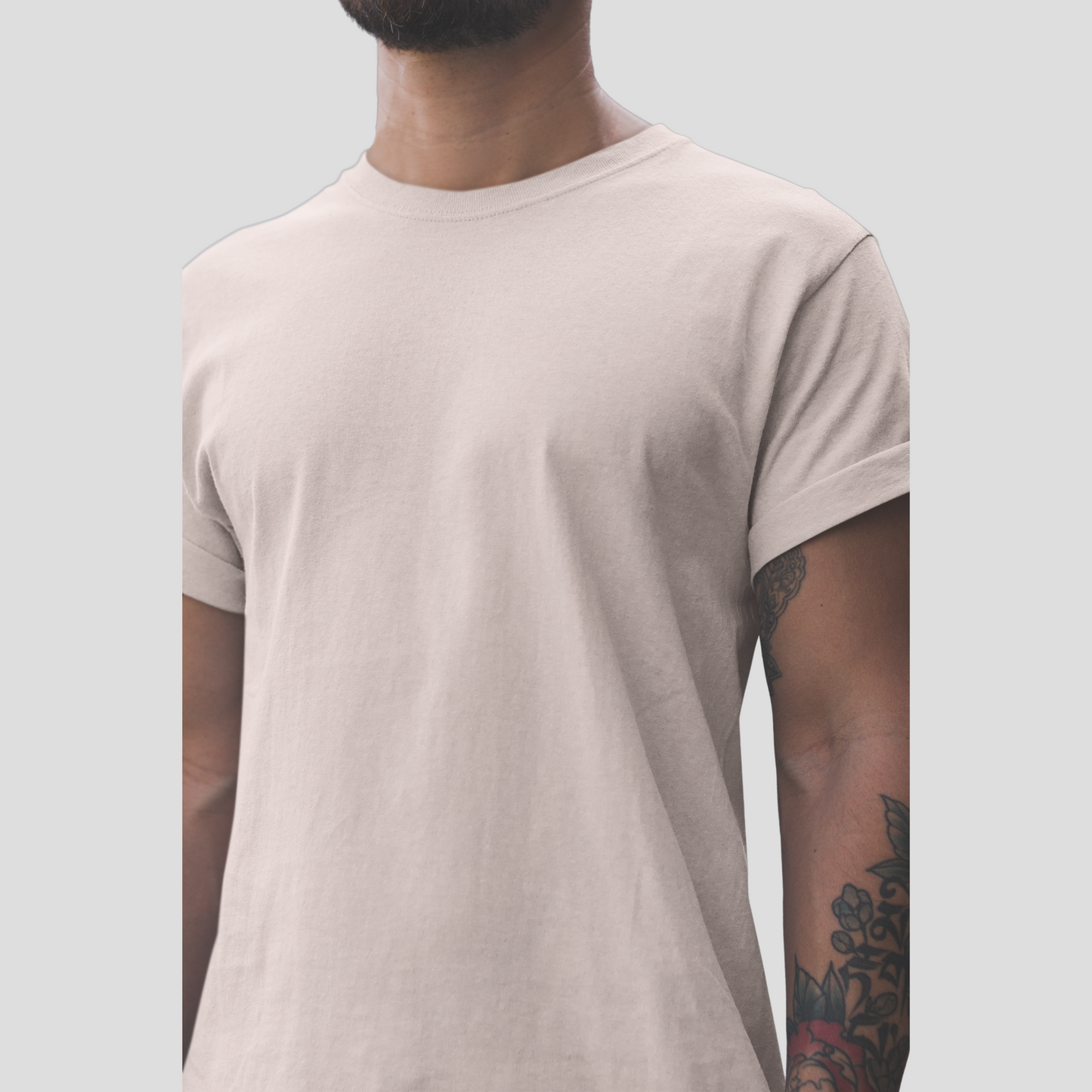 Unisex Crewneck Tee In Soft Pink