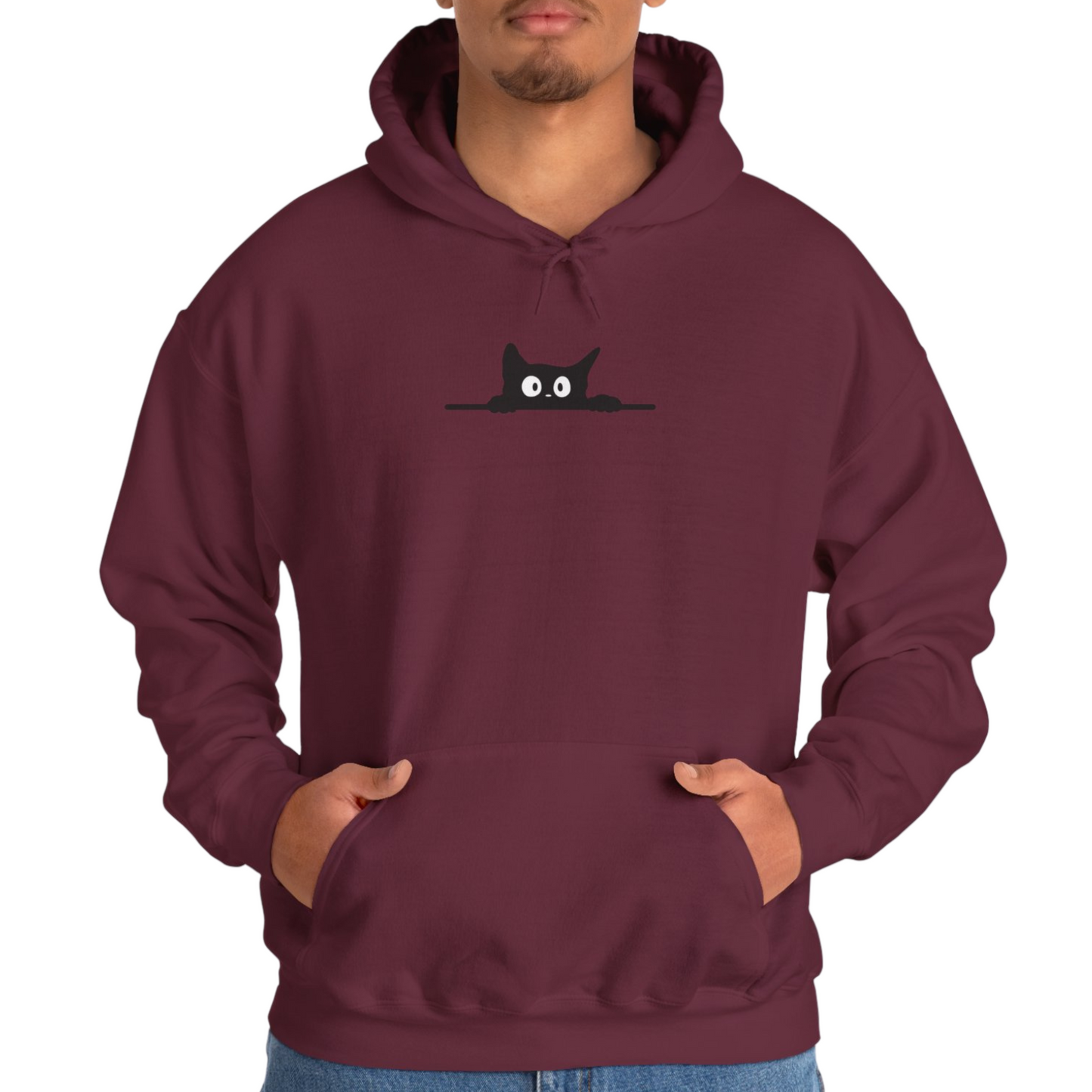 Peeking Cat Unisex Hoodie