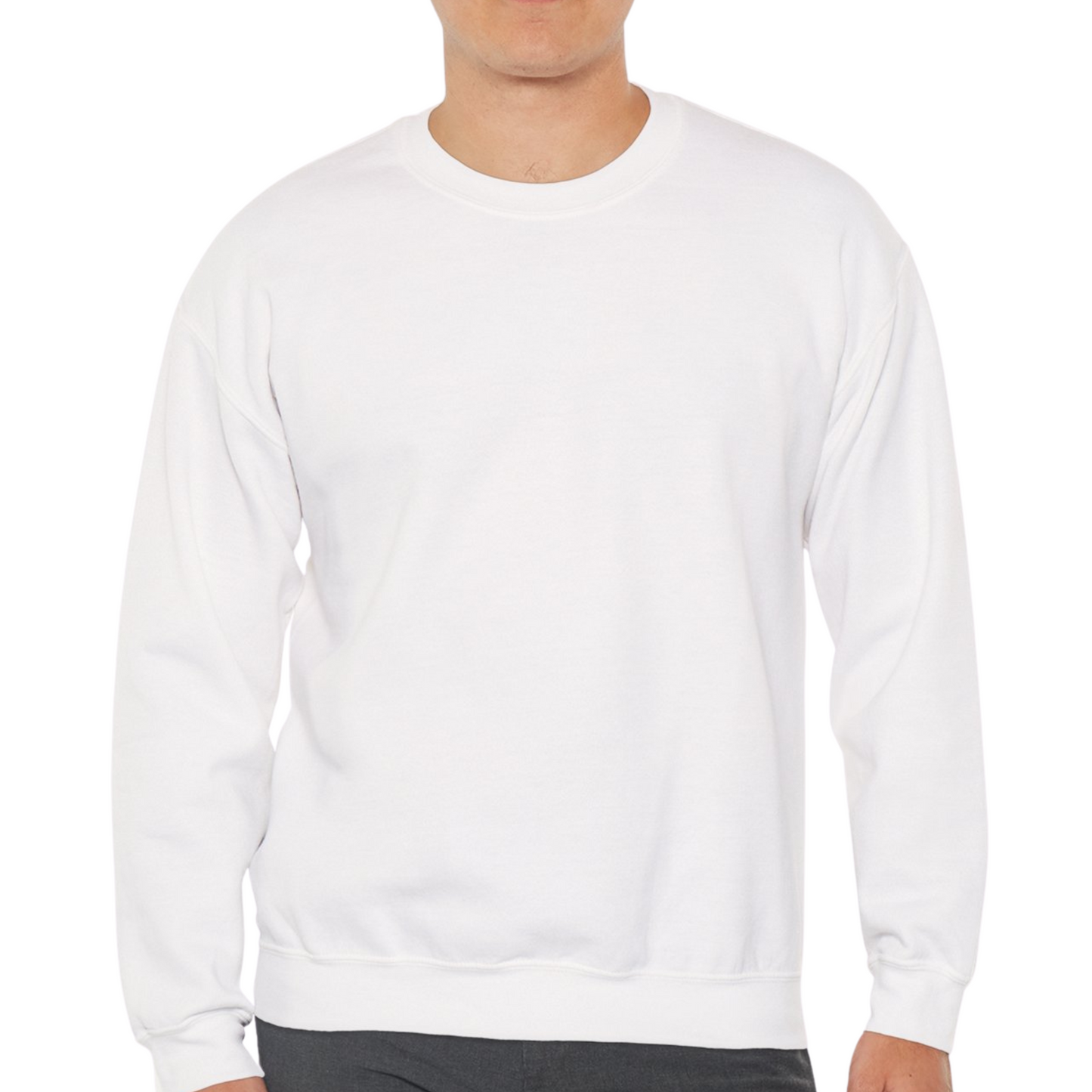 Unisex Crewneck Sweatshirt In White
