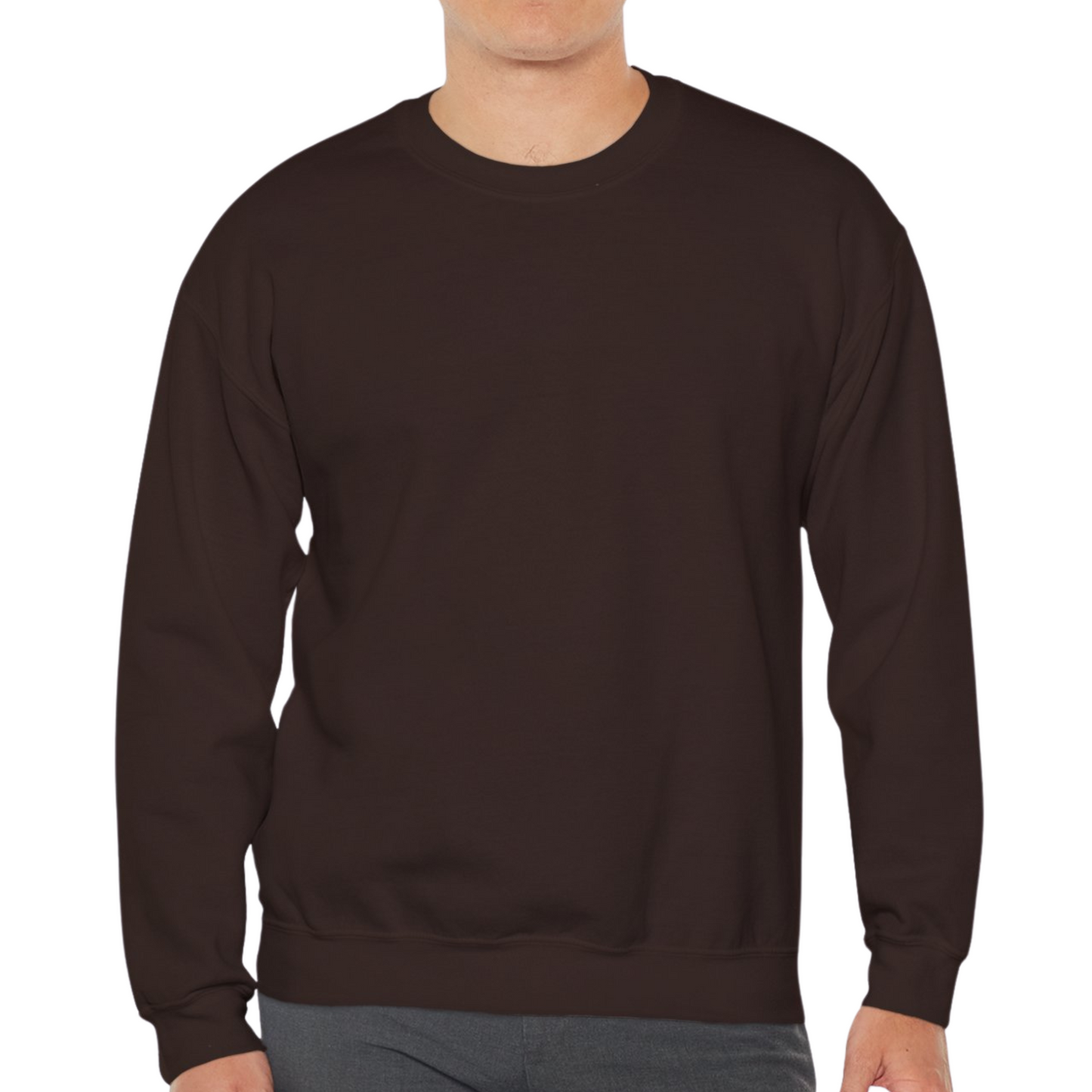 Unisex Crewneck Sweatshirt In Dark Chocolate