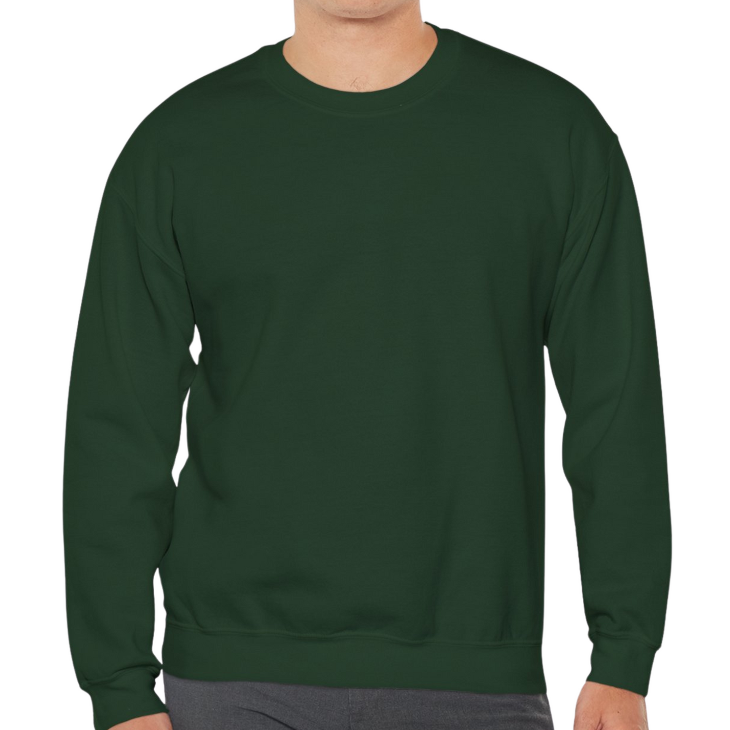 Unisex Crewneck Sweatshirt In Forest Green