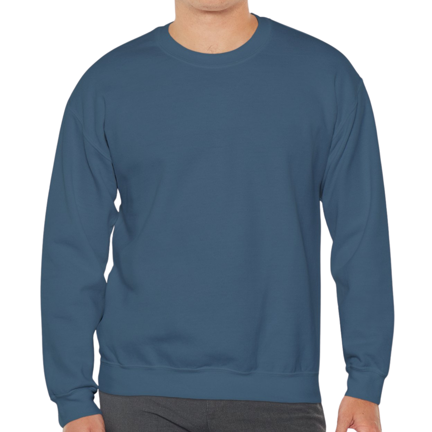 Unisex Crewneck Sweatshirt In Indigo Blue