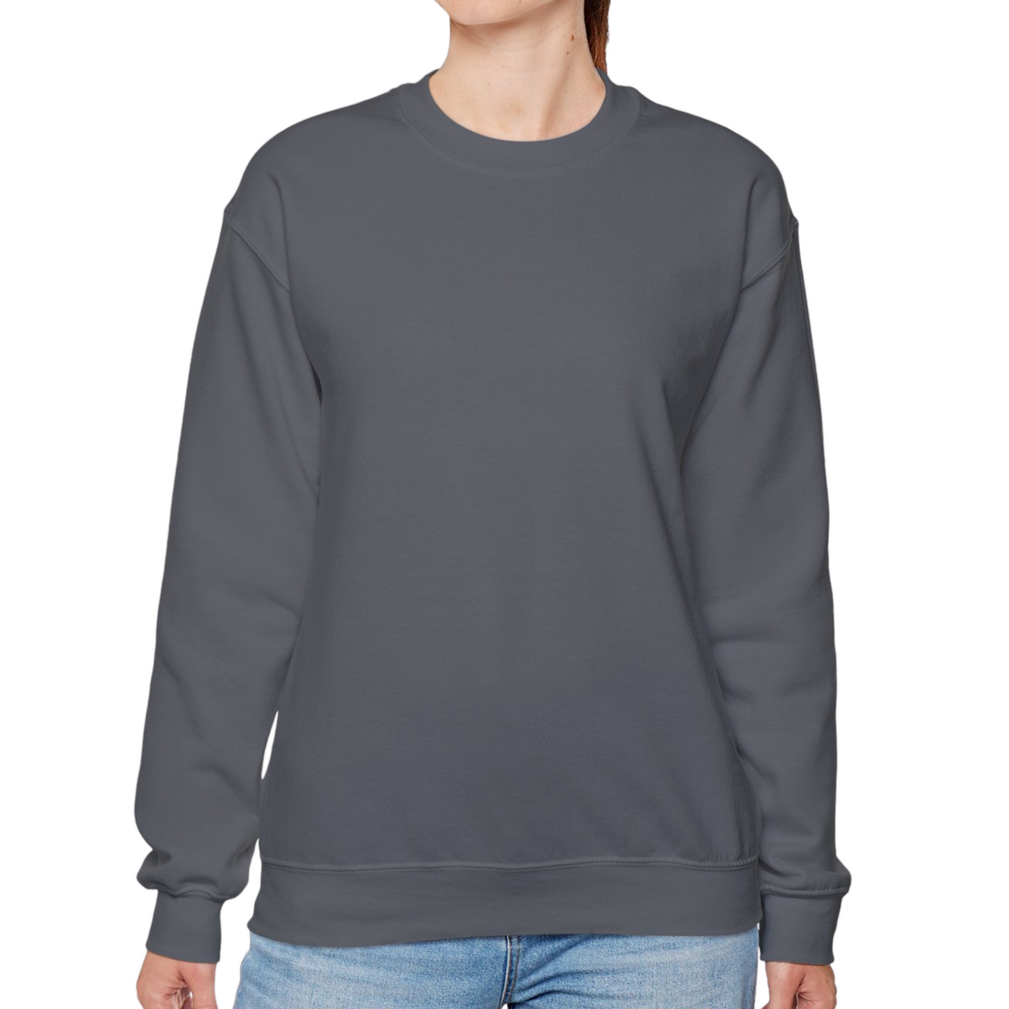 Unisex Crewneck Sweatshirt In Charcoal