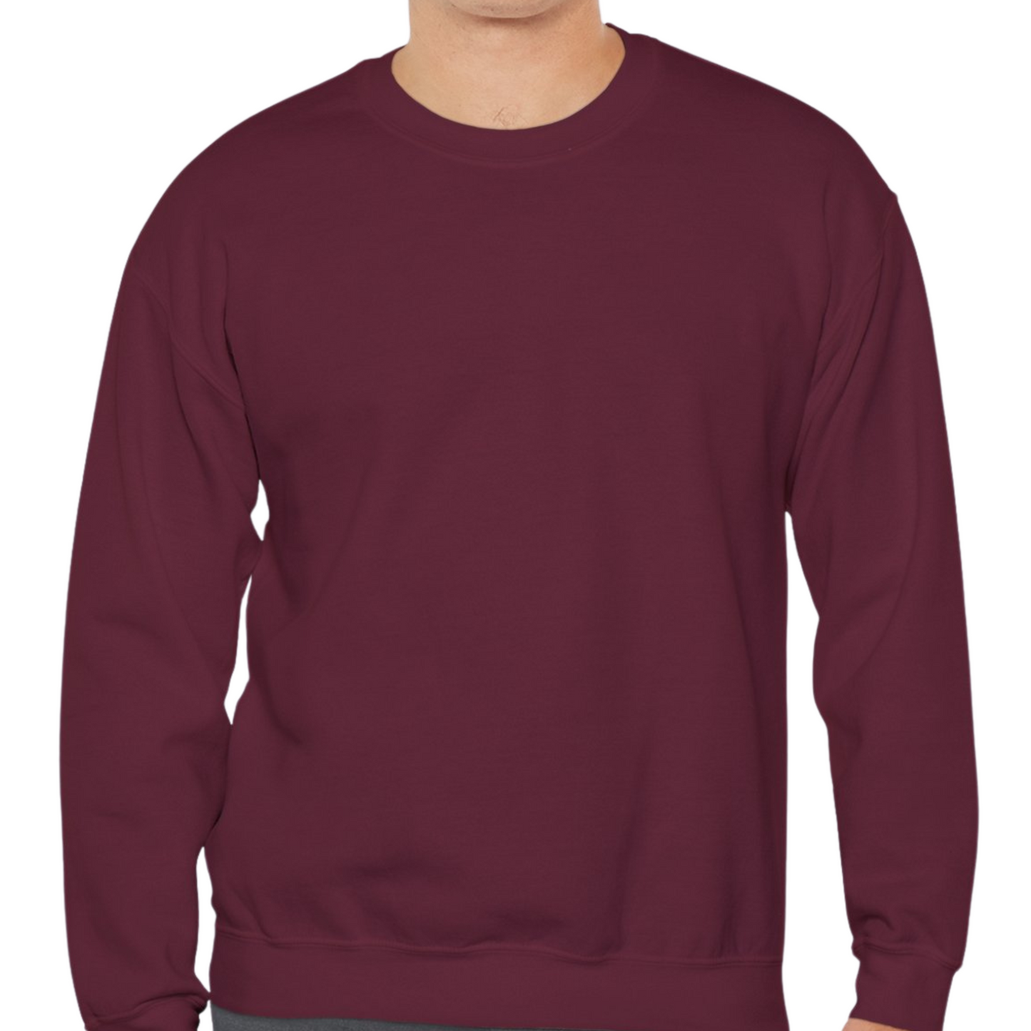 Unisex Crewneck Sweatshirt In Maroon