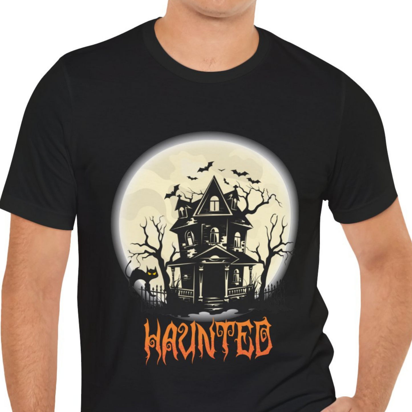 Halloween Haunted Mansion Unisex Crewneck Tee