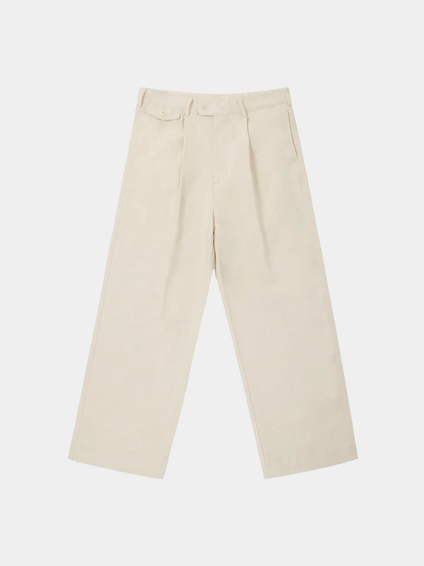 Adjustable Waist Straight-Leg Pants