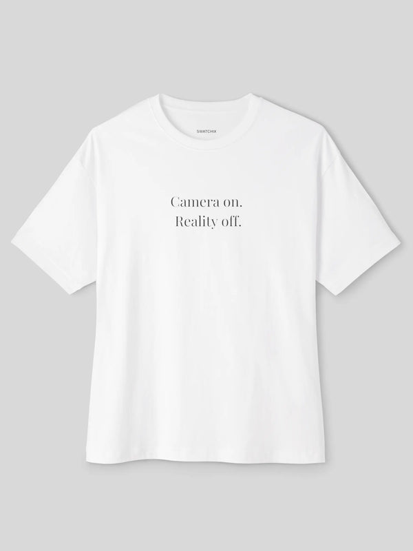 Camera On Oversized Tee
