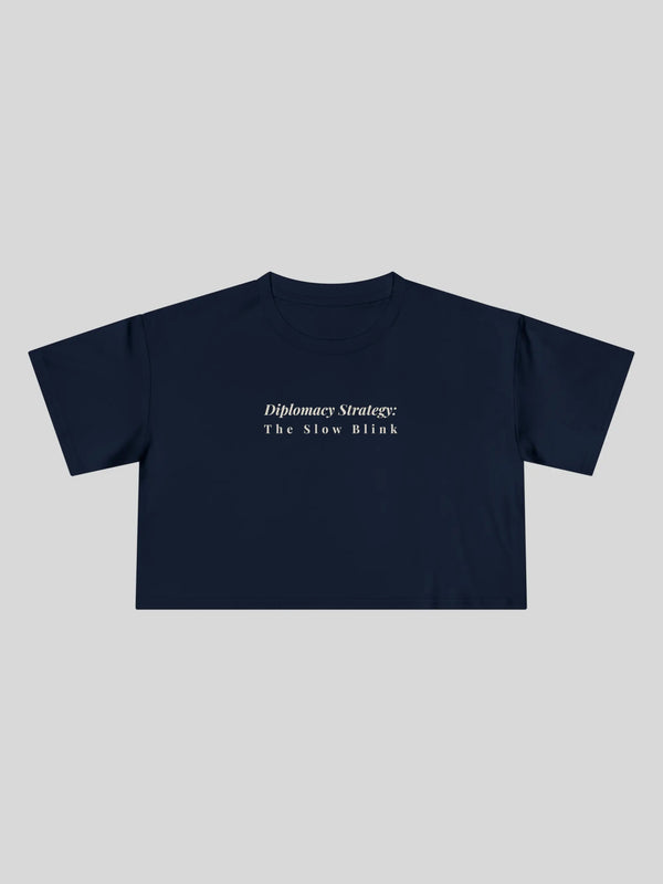 Diplomacy Strategy Cropped Tee