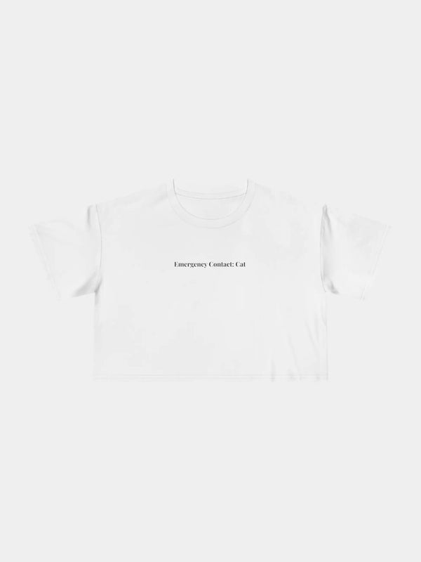 Emergency Contact Cropped Tee