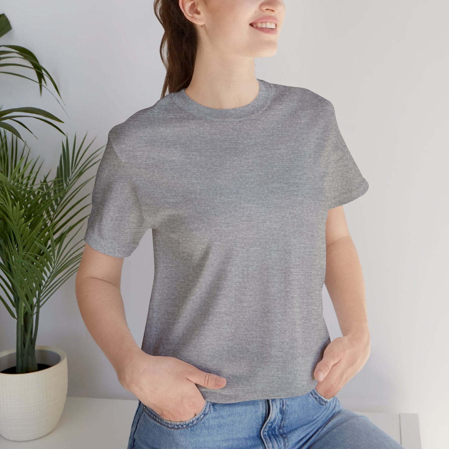 Crewneck Tee In Heather Grey