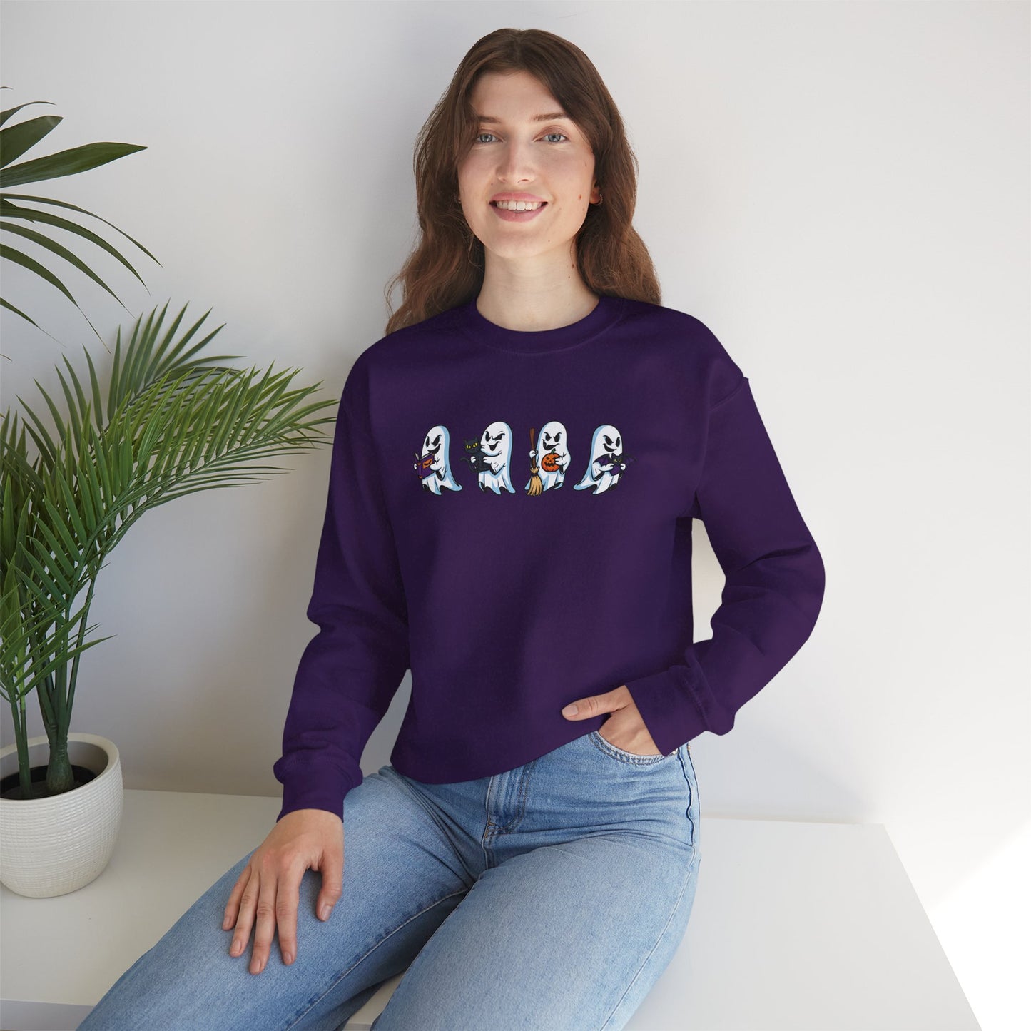 Four Boos Unisex Crewneck Sweatshirt