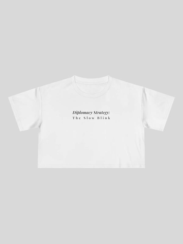 Diplomacy Strategy Cropped Tee