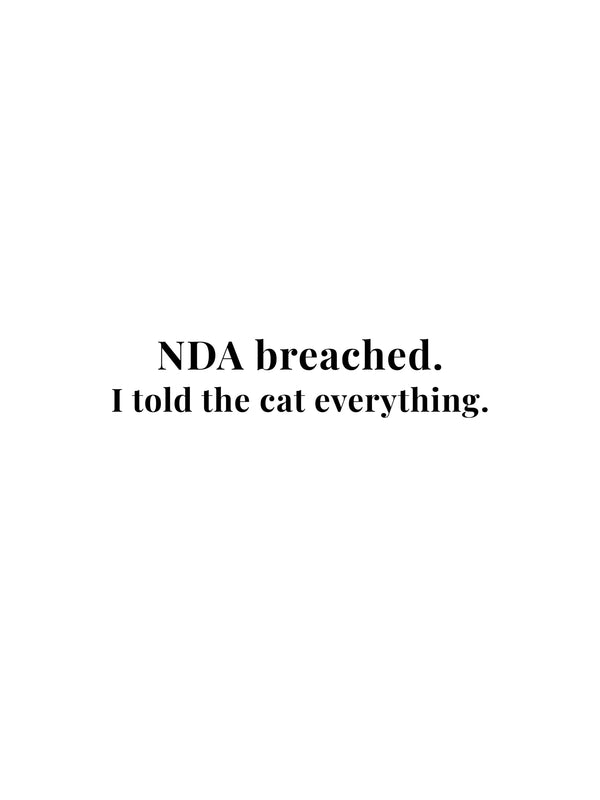 NDA Breached Crewneck Tee