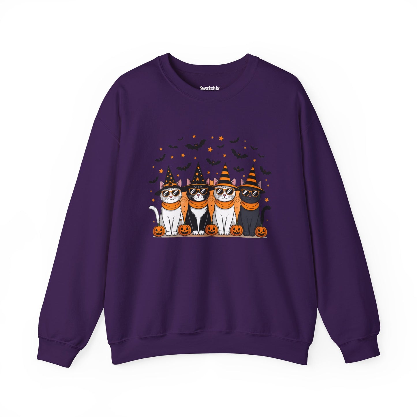Halloween Cats Unisex Crewneck Sweatshirt