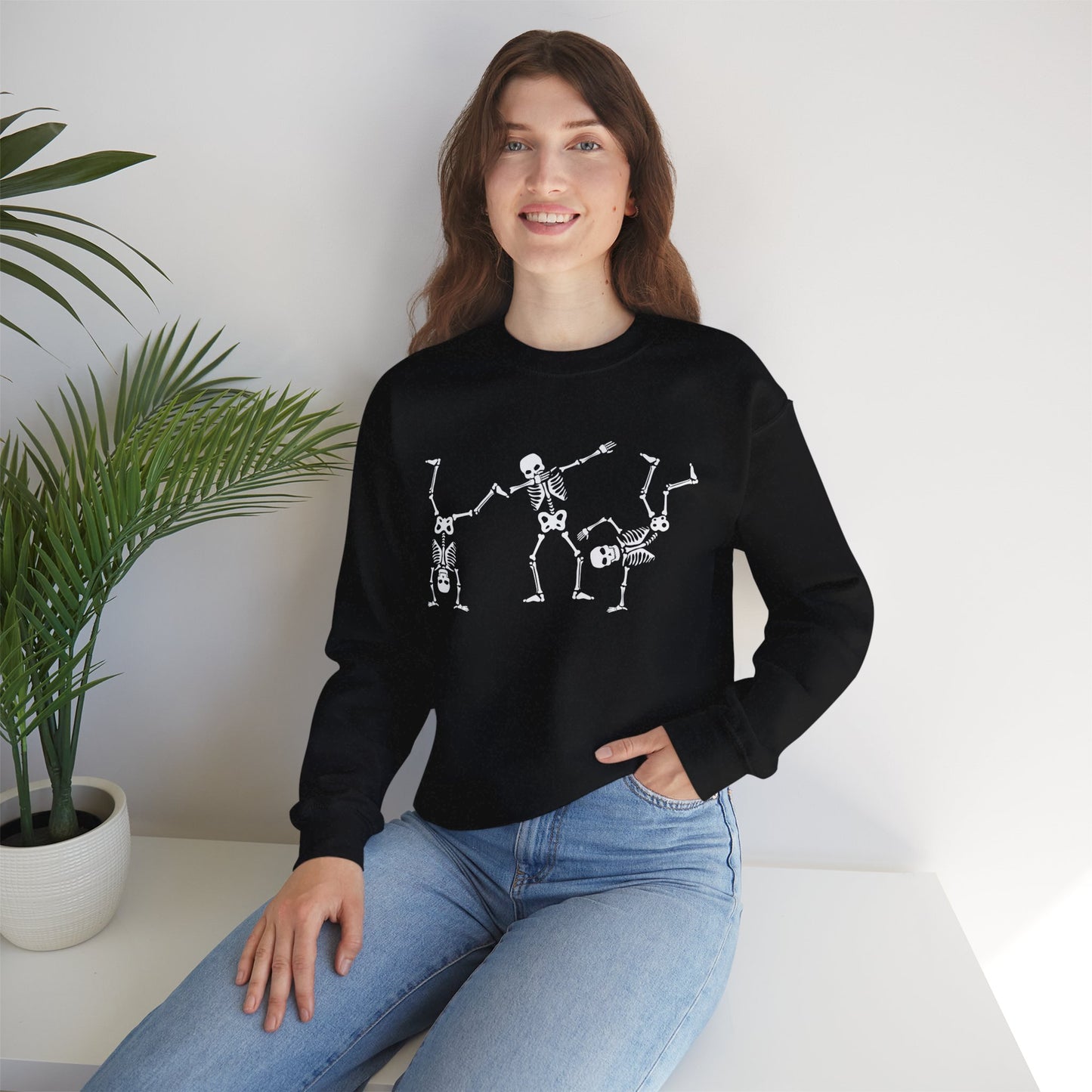 Dancing Skeleton Unisex Crewneck Sweatshirt