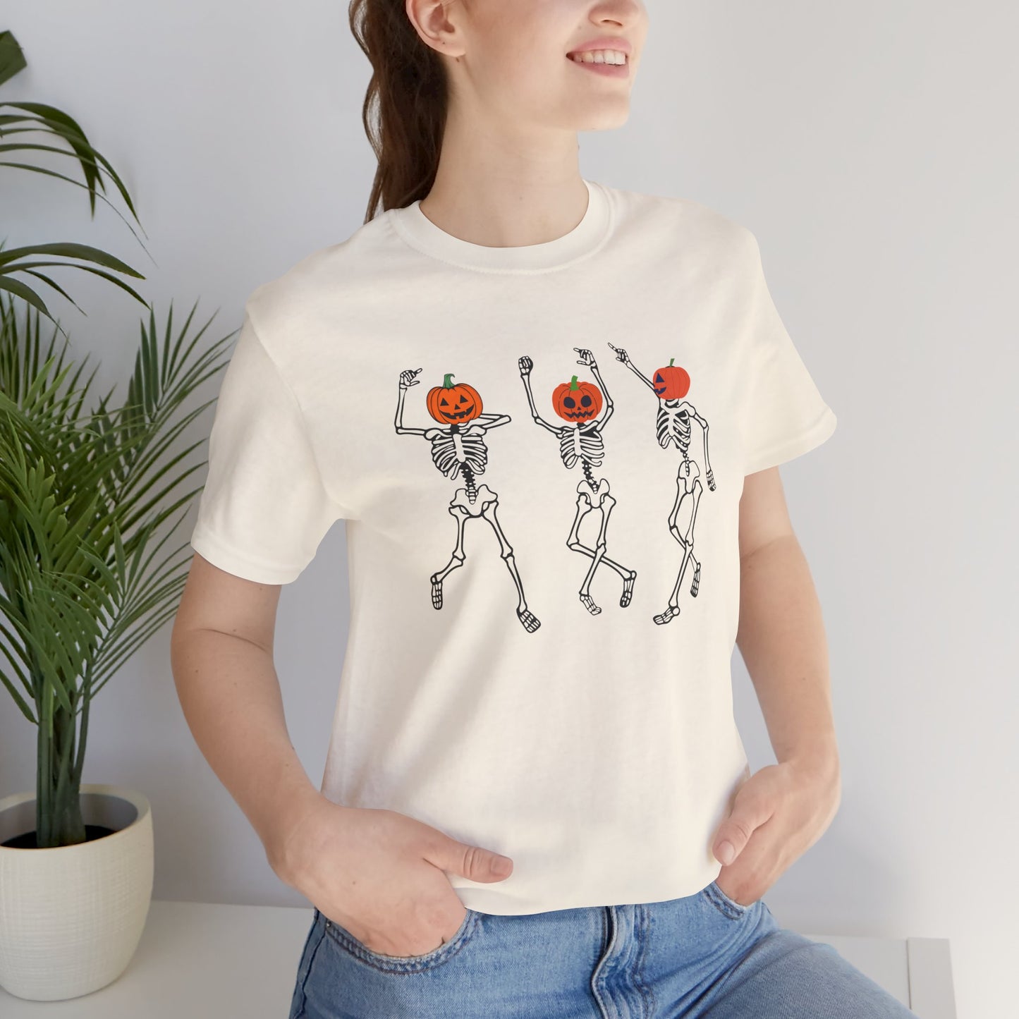Halloween Skeleton Dance Unisex Crewneck Tee