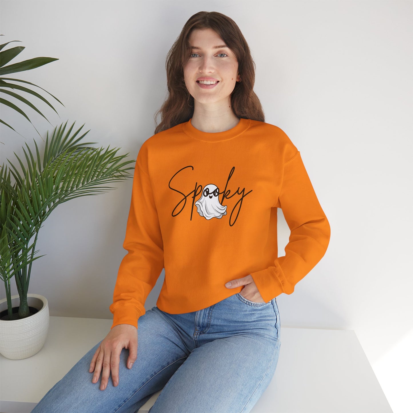 Spooky Boo Unisex Crewneck Sweatshirt