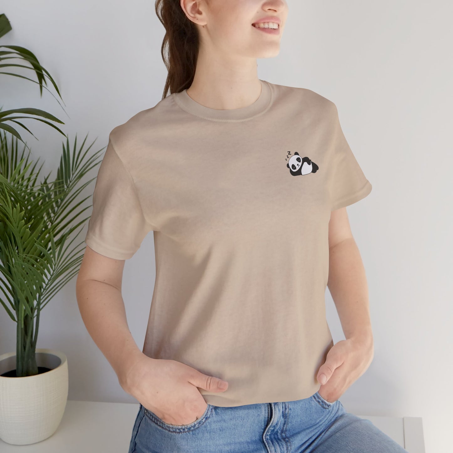 Cute Panda Unisex Crewneck Tee