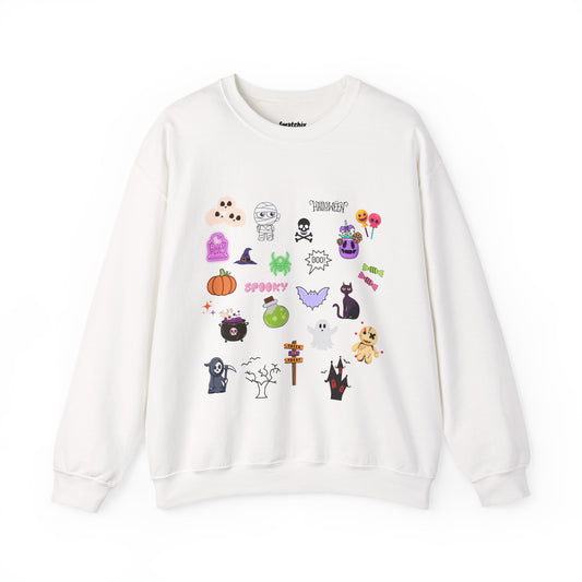 Halloween Graphics Unisex Crewneck Sweatshirt