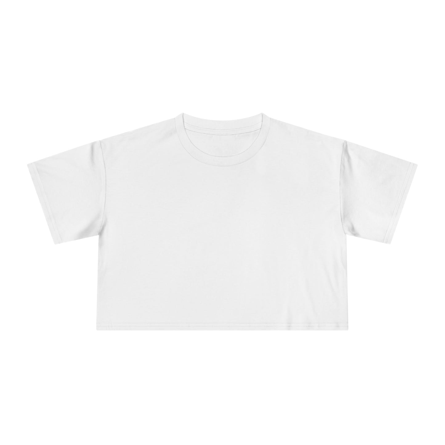 Crop Tee In White