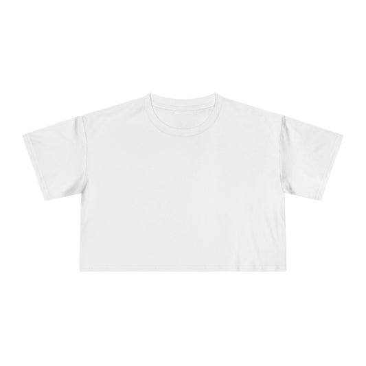 Crop Tee In White