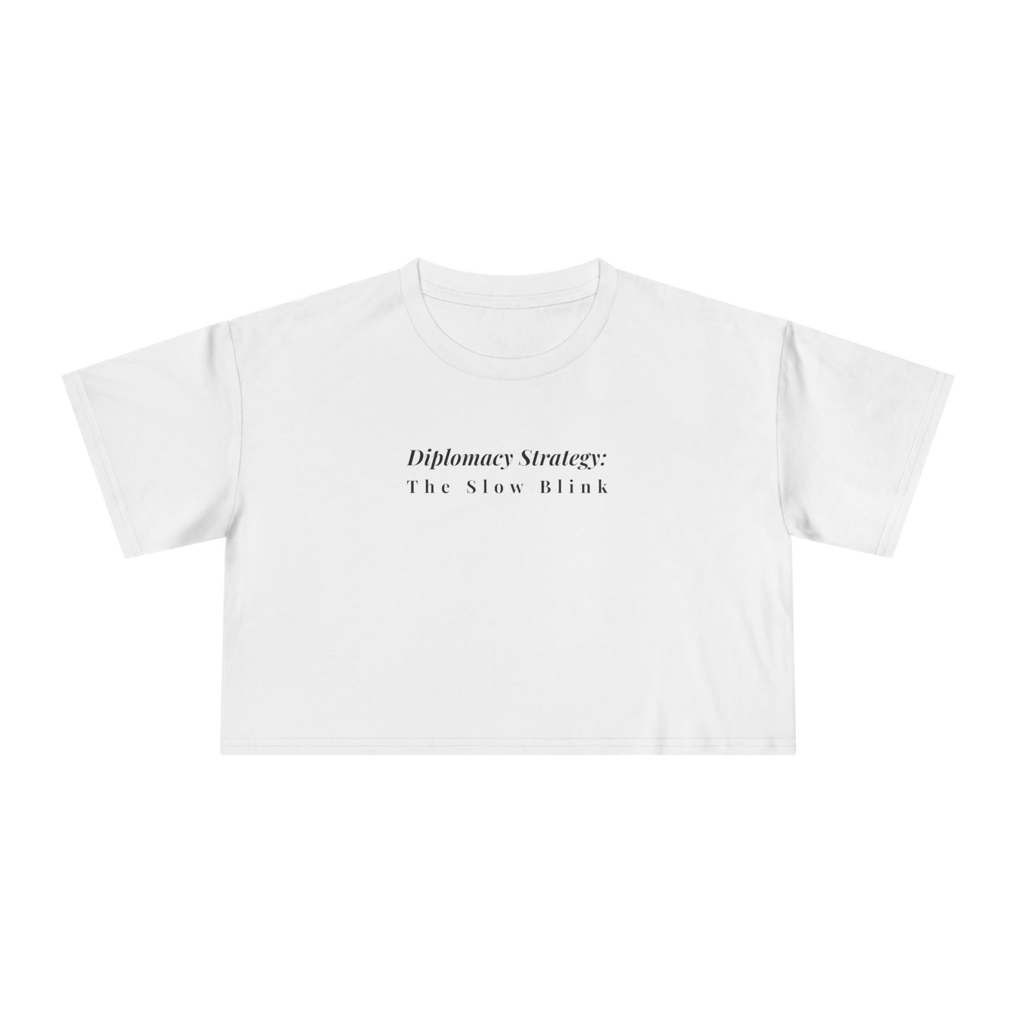 Diplomacy Strategy Cropped Tee