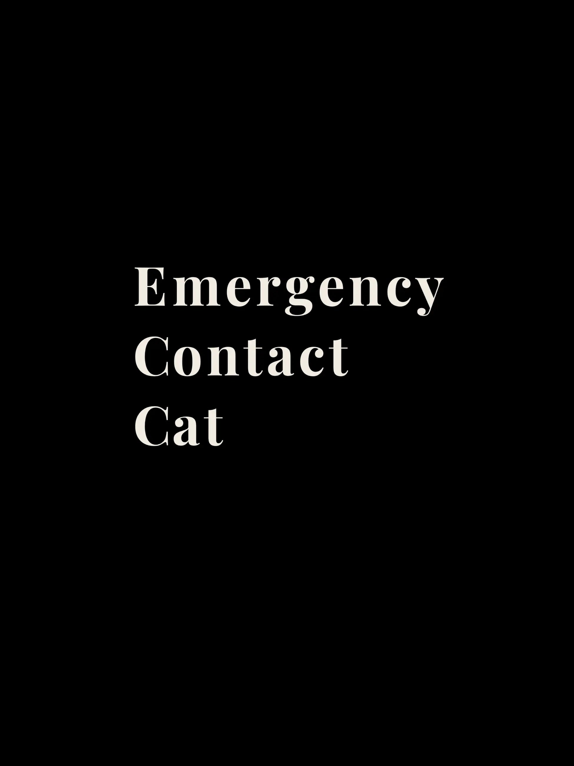 Emergency Contact Crewneck Tee
