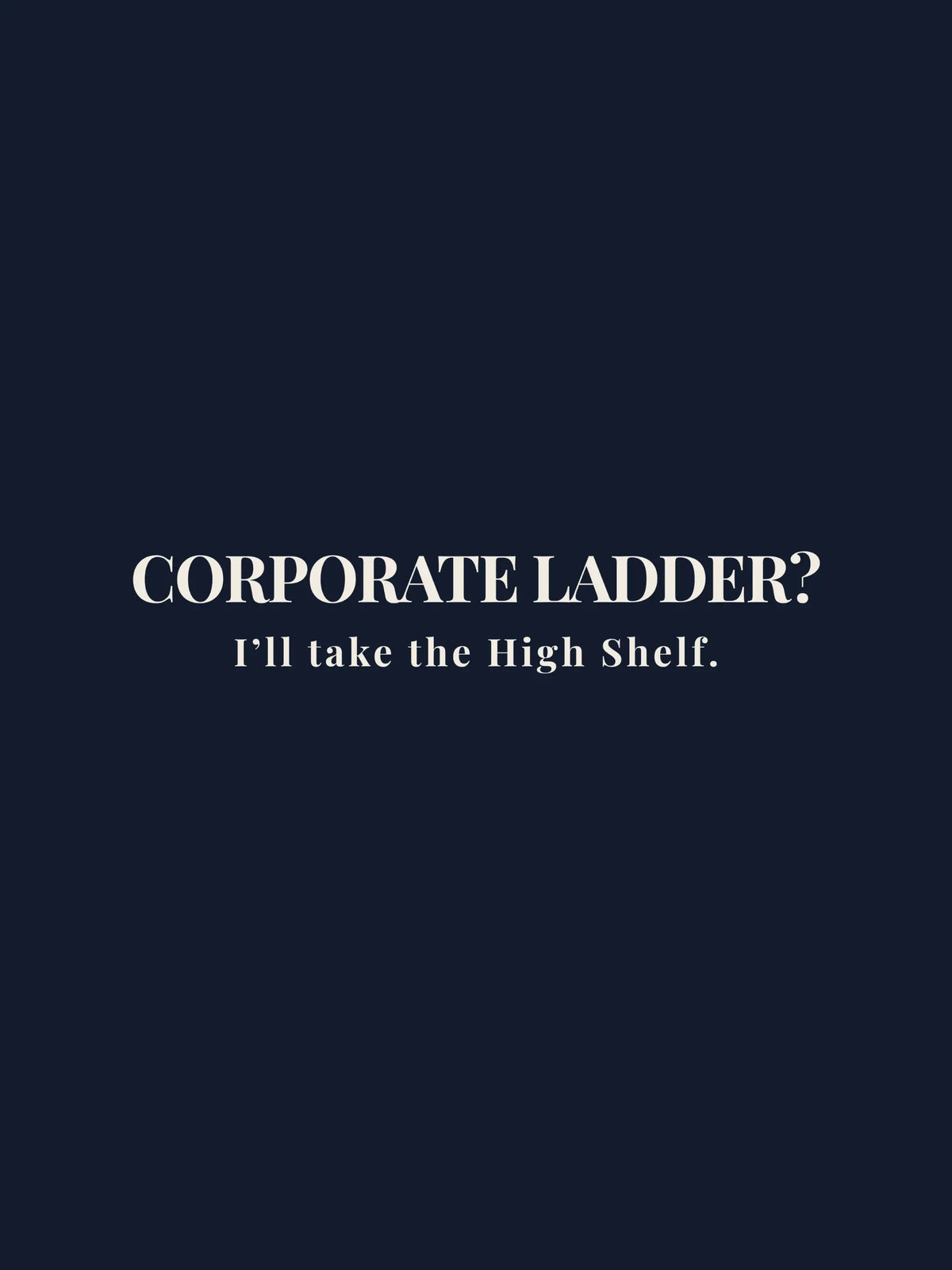Corporate Ladder Crewneck Tee