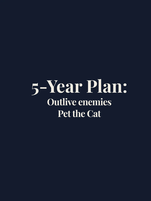 5 Year Plan Crewneck Tee