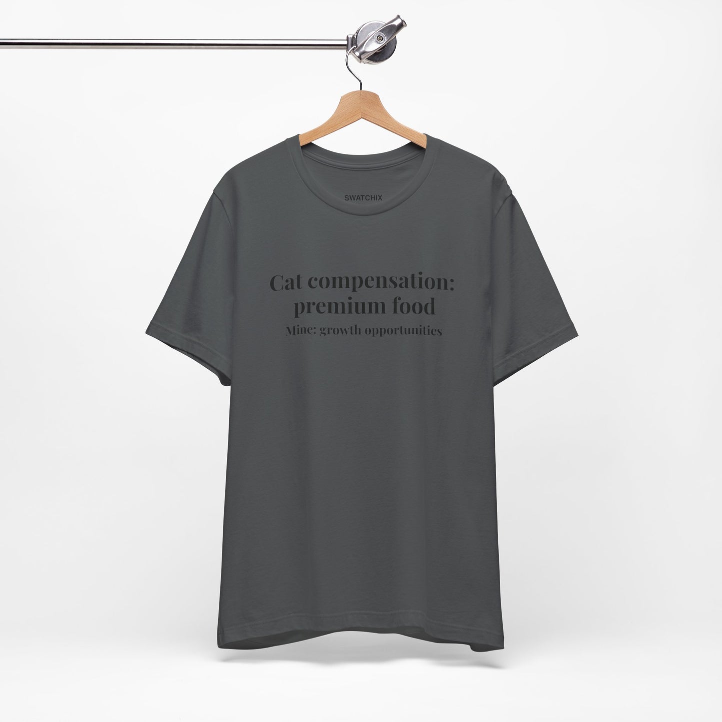 Cat Compensation Crewneck Tee